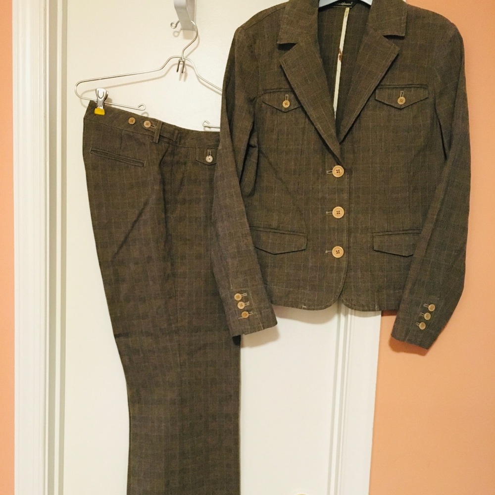 Eddie Bauer Olive/Teal Pants Suit Size 10/12